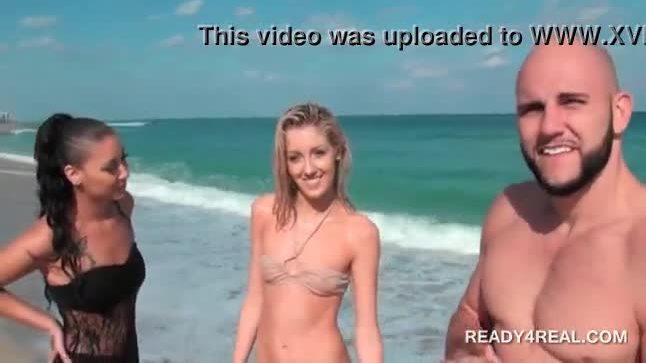 Sexy girl in bikini gets paid for sex