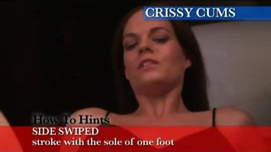 Lucys stepmom syren shows her daughter how to give a footjob