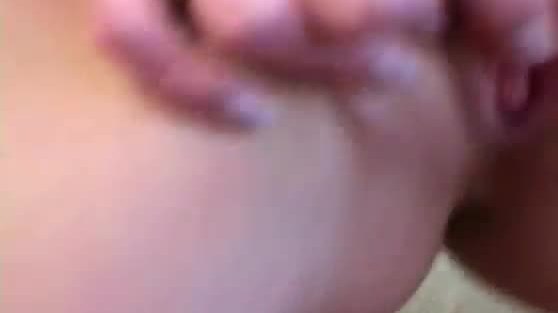 Dirty talking blonde masturbates with a glass dildo