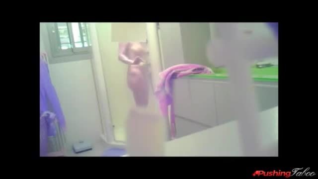 Intimate spy footage of my mom in bathroom