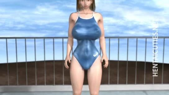 3d anime whore take dick at poolside