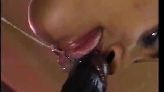 Ebony spreads legs to get her wet twat screwed